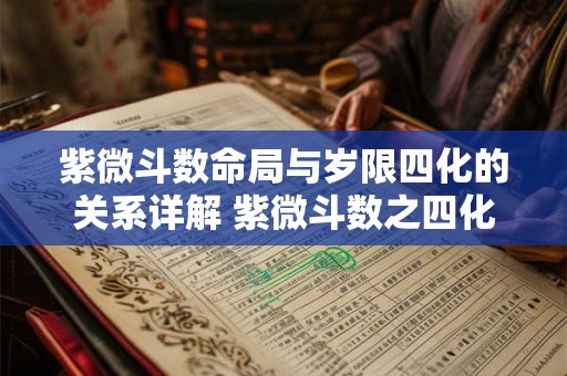 紫微斗数命局与岁限四化的关系详解 紫微斗数之四化象解释