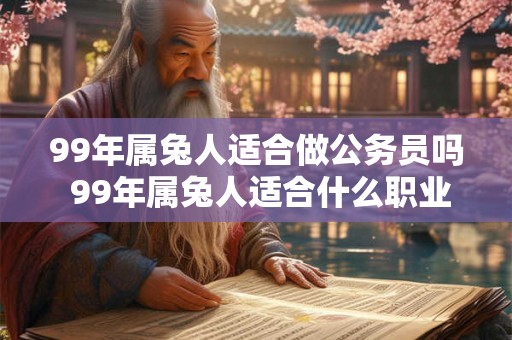 99年属兔人适合做公务员吗 99年属兔人适合什么职业