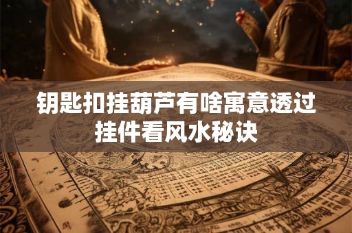 钥匙扣挂葫芦有啥寓意透过挂件看风水秘诀 钥匙扣挂葫芦有啥寓意透过挂件看风水秘诀