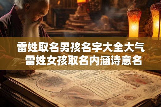 雷姓取名男孩名字大全大气  雷姓女孩取名内涵诗意名字