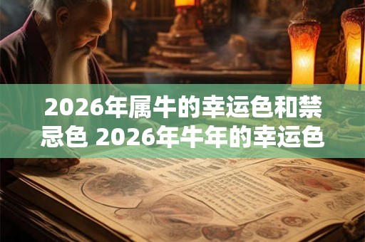 2026年属牛的幸运色和禁忌色 2026年牛年的幸运色和忌色是什么