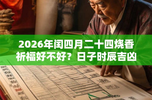 2026年闰四月二十四烧香祈福好不好？日子时辰吉凶？