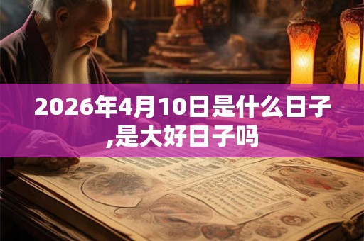 2026年4月10日是什么日子,是大好日子吗