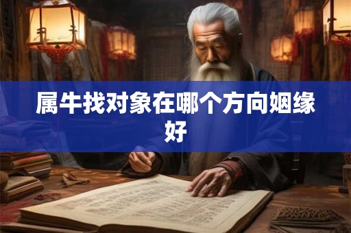 属牛找对象在哪个方向姻缘好 属牛找对象在哪个方向姻缘好