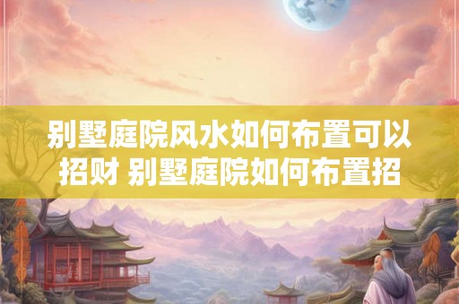 别墅庭院风水如何布置可以招财 别墅庭院如何布置招财