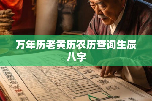 万年历老黄历农历查询生辰八字
