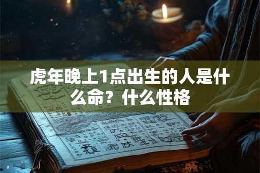虎年晚上1点出生的人是什么命?什么性格 虎年晚上1点出生的人是什么命?什么性格