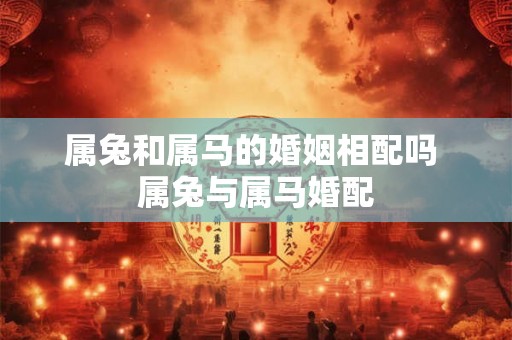 属兔和属马的婚姻相配吗 属兔与属马婚配