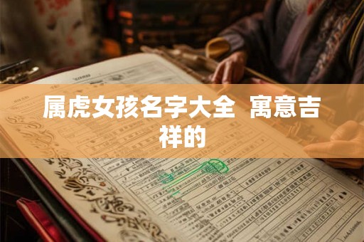 属虎女孩名字大全 寓意吉祥的 属虎女孩名字大全 寓意吉祥的