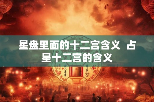 星盘里面的十二宫含义 占星十二宫的含义 星盘里面的十二宫含义 占星十二宫的含义