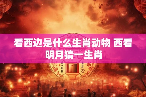 看西边是什么生肖动物 西看明月猜一生肖