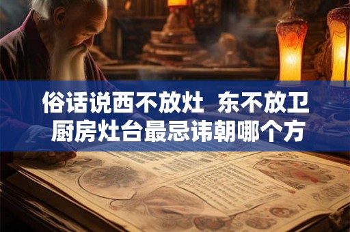 俗话说西不放灶  东不放卫 厨房灶台最忌讳朝哪个方向