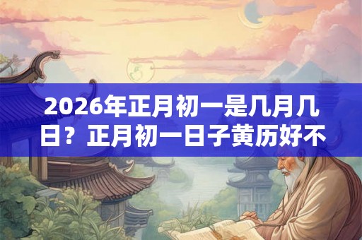 2026年正月初一是几月几日？正月初一日子黄历好不好？