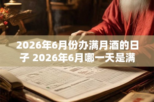 2026年6月份办满月酒的日子 2026年6月哪一天是满月酒的日子