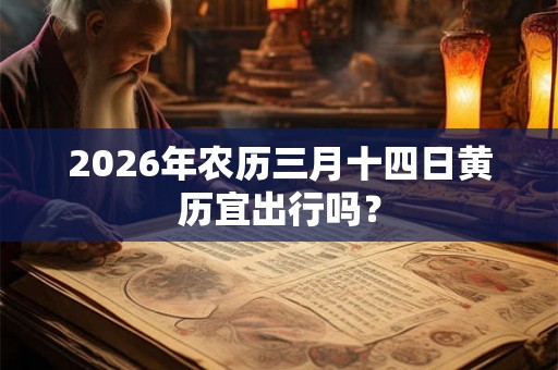 2026年农历三月十四日黄历宜出行吗？