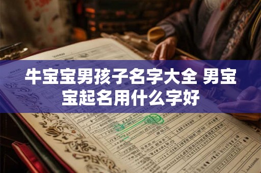 牛宝宝男孩子名字大全 男宝宝起名用什么字好