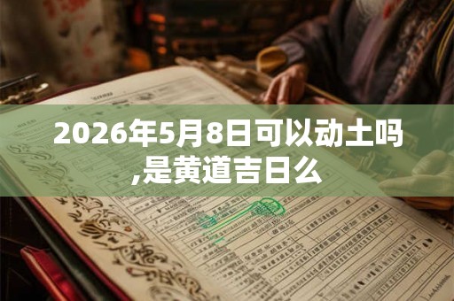 2026年5月8日可以动土吗,是黄道吉日么 2026年5月8日可以动土吗,是黄道吉日么