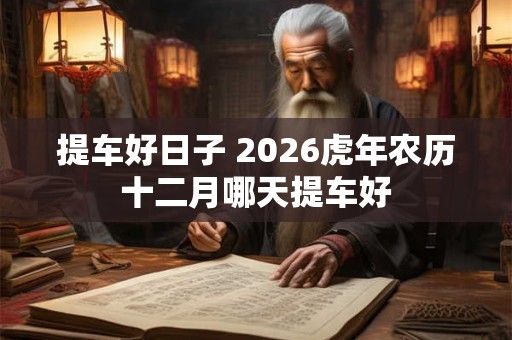 提车好日子 2026虎年农历十二月哪天提车好