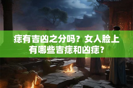 痣有吉凶之分吗？女人脸上有哪些吉痣和凶痣？