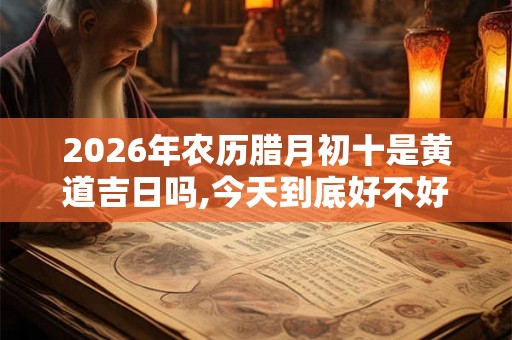 2026年农历腊月初十是黄道吉日吗,今天到底好不好