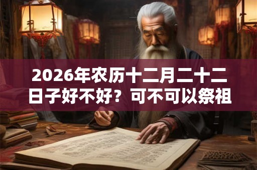 2026年农历十二月二十二日子好不好?可不可以祭祖? 2026年农历十二月二十二日子好不好?可不可以祭祖?