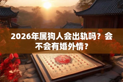 2026年属狗人会出轨吗？会不会有婚外情？