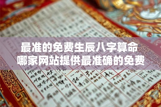 最准的免费生辰八字算命 哪家网站提供最准确的免费生辰八字算命