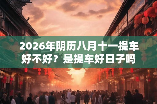 2026年阴历八月十一提车好不好？是提车好日子吗