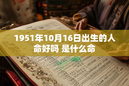 1951年10月16日出生的人命好吗 是什么命