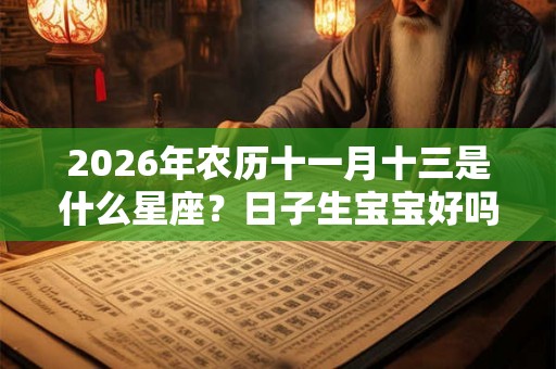2026年农历十一月十三是什么星座?日子生宝宝好吗? 2026年农历十一月十三是什么星座?日子生宝宝好吗?