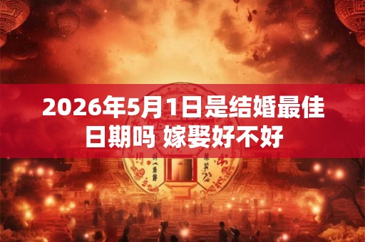 2026年5月1日是结婚最佳日期吗 嫁娶好不好