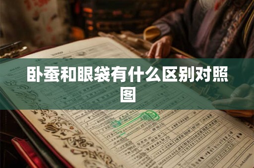 卧蚕和眼袋有什么区别对照图