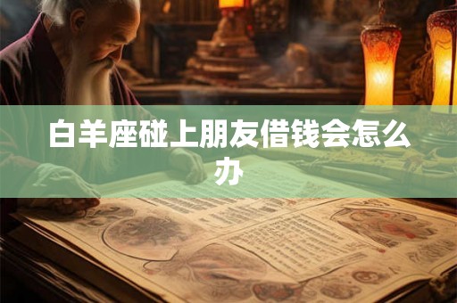 白羊座碰上朋友借钱会怎么办