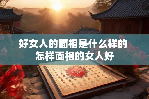 好女人的面相是什么样的 怎样面相的女人好