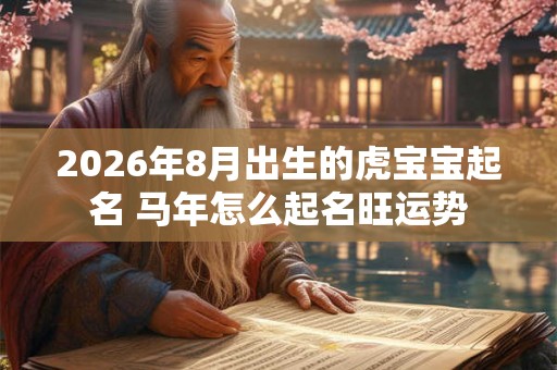 2026年8月出生的虎宝宝起名 马年怎么起名旺运势