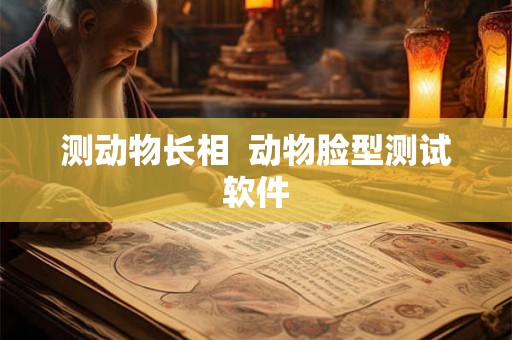 测动物长相  动物脸型测试软件