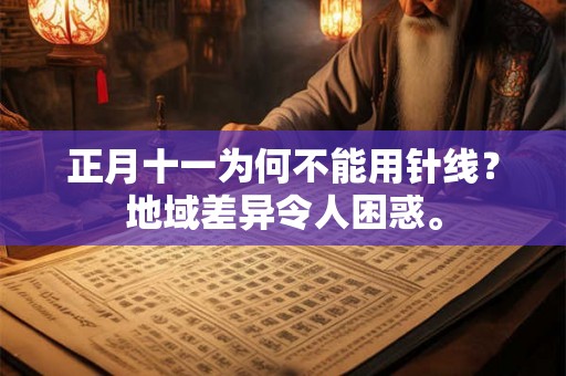 正月十一为何不能用针线？地域差异令人困惑。