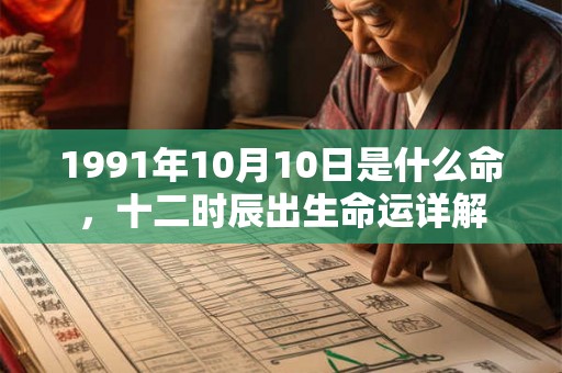 1991年10月10日是什么命,十二时辰出生命运详解 1991年10月10日是什么命,十二时辰出生命运详解