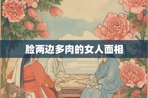 脸两边多肉的女人面相