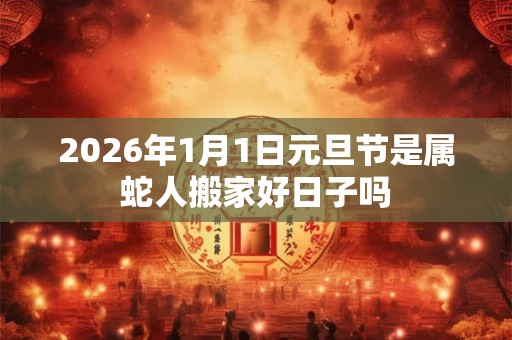 2026年1月1日元旦节是属蛇人搬家好日子吗 2026年1月1日元旦节是属蛇人搬家好日子吗