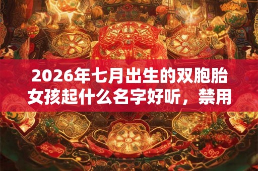 2026年七月出生的双胞胎女孩起什么名字好听,禁用什么字 2026年七月出生的双胞胎女孩起什么名字好听,禁用什么字