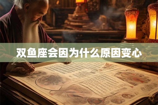 双鱼座会因为什么原因变心