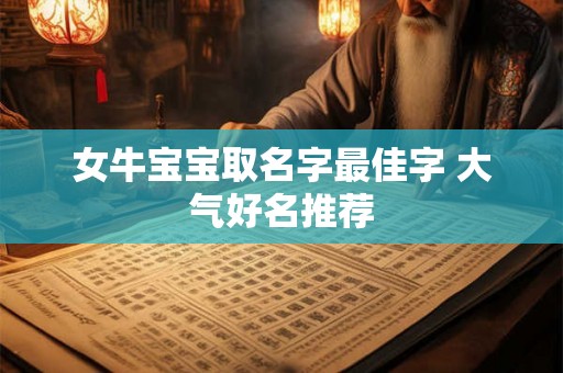 女牛宝宝取名字最佳字 大气好名推荐