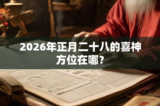 2026年正月二十八的喜神方位在哪？