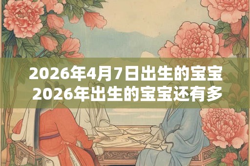 2026年4月7日出生的宝宝 2026年出生的宝宝还有多久到三岁