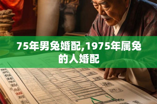 75年男兔婚配,1975年属兔的人婚配
