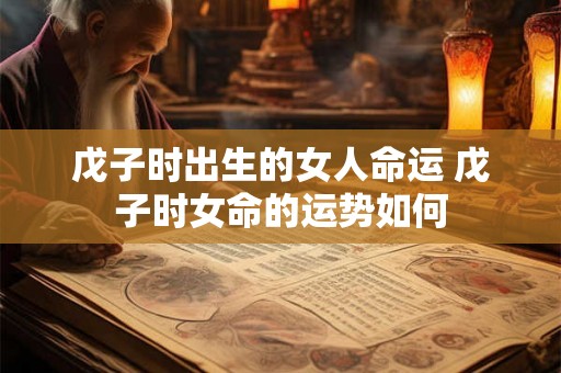 戊子时出生的女人命运 戊子时女命的运势如何