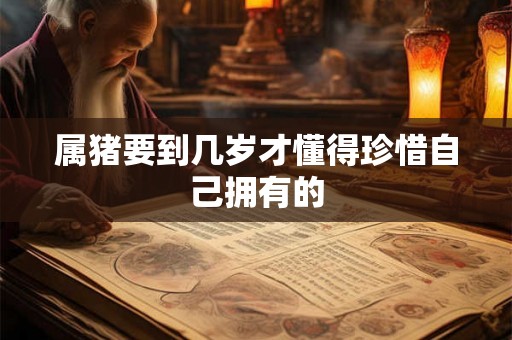 属猪要到几岁才懂得珍惜自己拥有的 属猪要到几岁才懂得珍惜自己拥有的