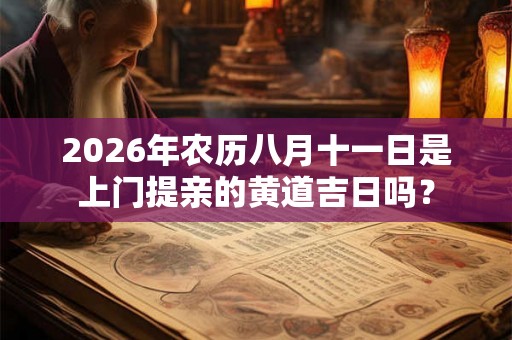 2026年农历八月十一日是上门提亲的黄道吉日吗？