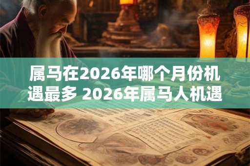 属马在2026年哪个月份机遇最多 2026年属马人机遇最多的月份是哪个 属马在2026年哪个月份机遇最多 2026年属马人机遇最多的月份是哪个